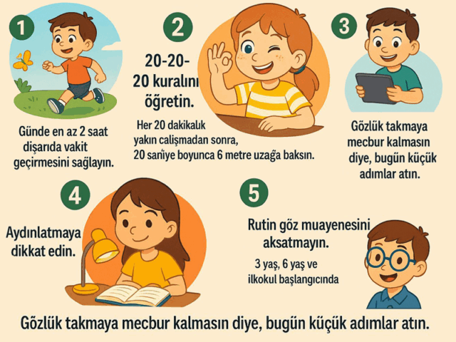 Çocuğunuzun göz sağlığı için 5 basit adım