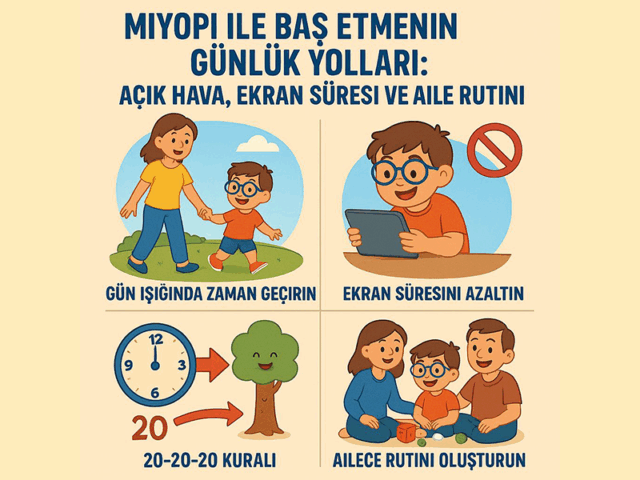 Miyopi ile Baş Etmenin Günlük Yolları: Açık Hava, Ekran Süresi ve Aile Rutini