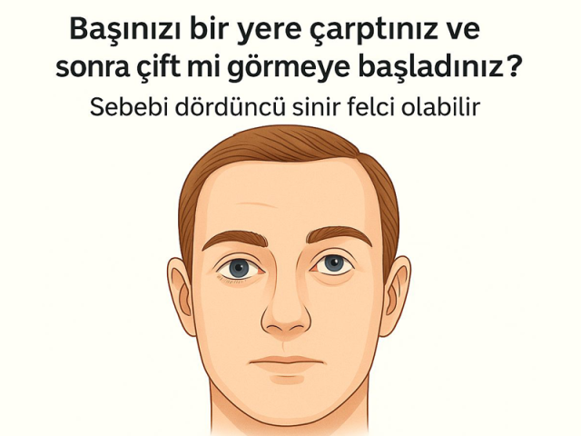 Kafanızı çarptınız ve sonra çift mi görmeye başladınız? Sebebi 4. sinir felci olabilir!