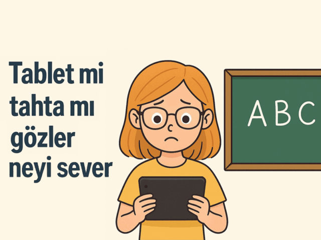 Tablet mi? Tahta mı? Gözler neyi sever?