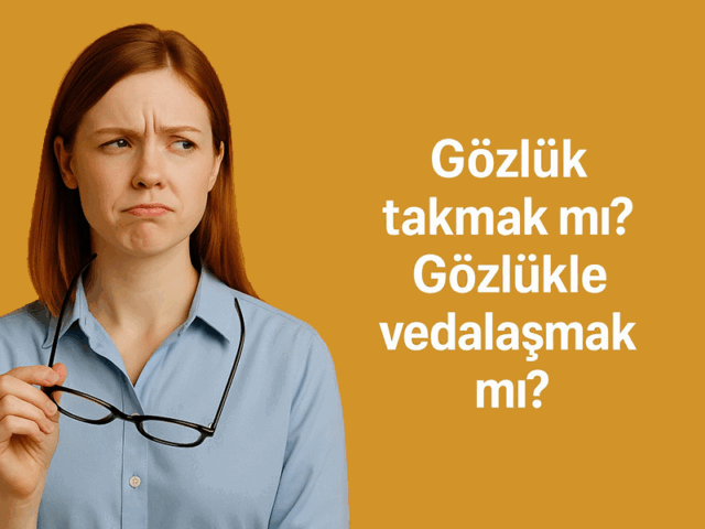 Gözlük takmak mı? Gözlükle vedalaşmak mı?