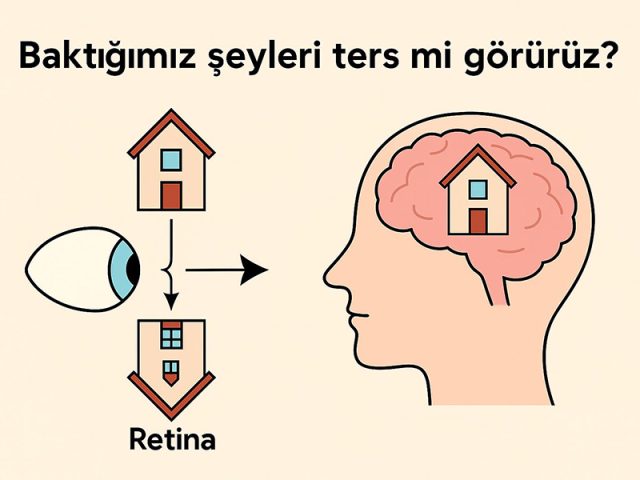 Baktığımız şeyleri ters mi görürüz? Gözlerimiz gerçekten görüntüyü baş aşağı mı algılıyor?