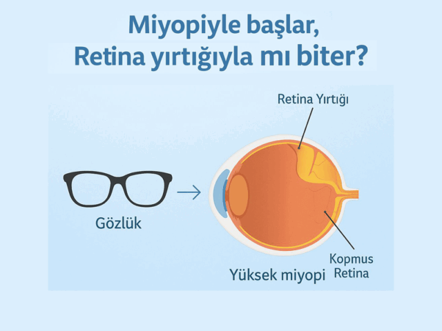 Gözlükle başlar, retina yırtığıyla mı biter?