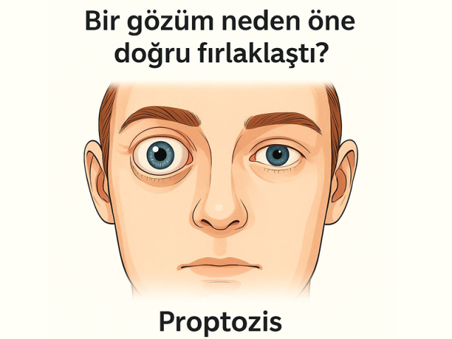 Bir gözüm neden öne doğru fırlaklaştı?